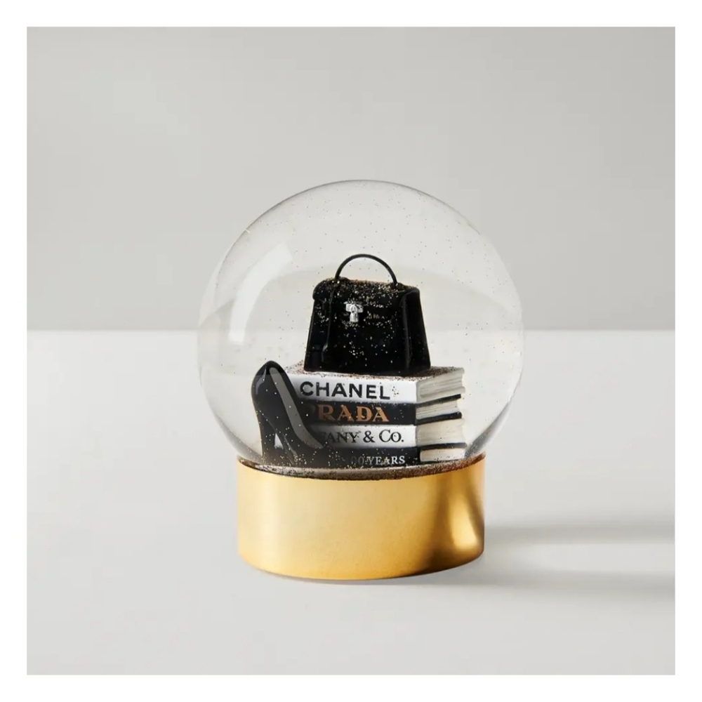 Fashion Designer Glitter Snow Globe